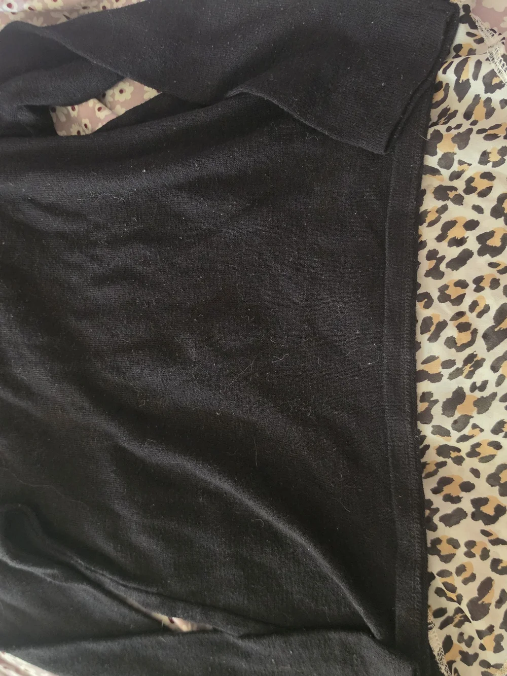 Children's Place Black Cheetah Print Knit Sweater